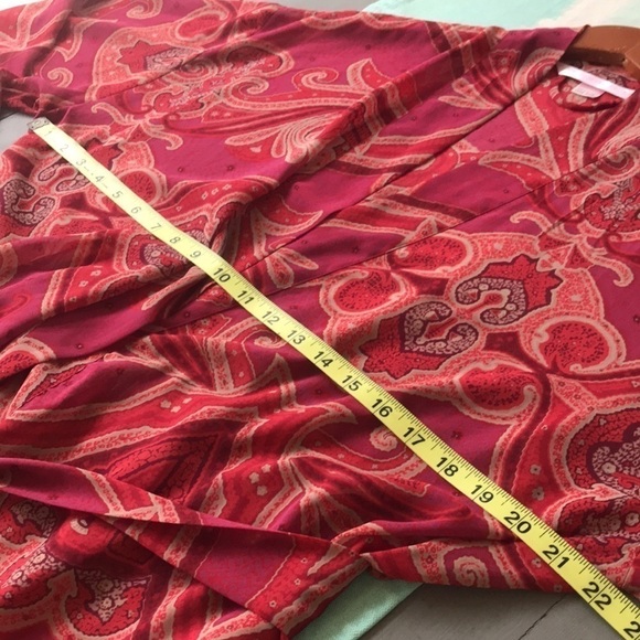 Victoria’s Secret Floral Paisley Print Long Sleeve Semi Sheer Belted‎ Rope - Picture 11 of 12